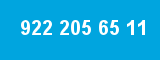 922 205 65 11